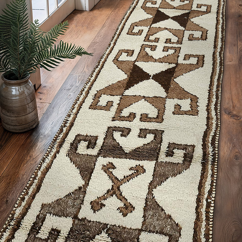 Vintage Tribal Runner Rug - 3'  x 11' 3" (36" x 135") - K0085093