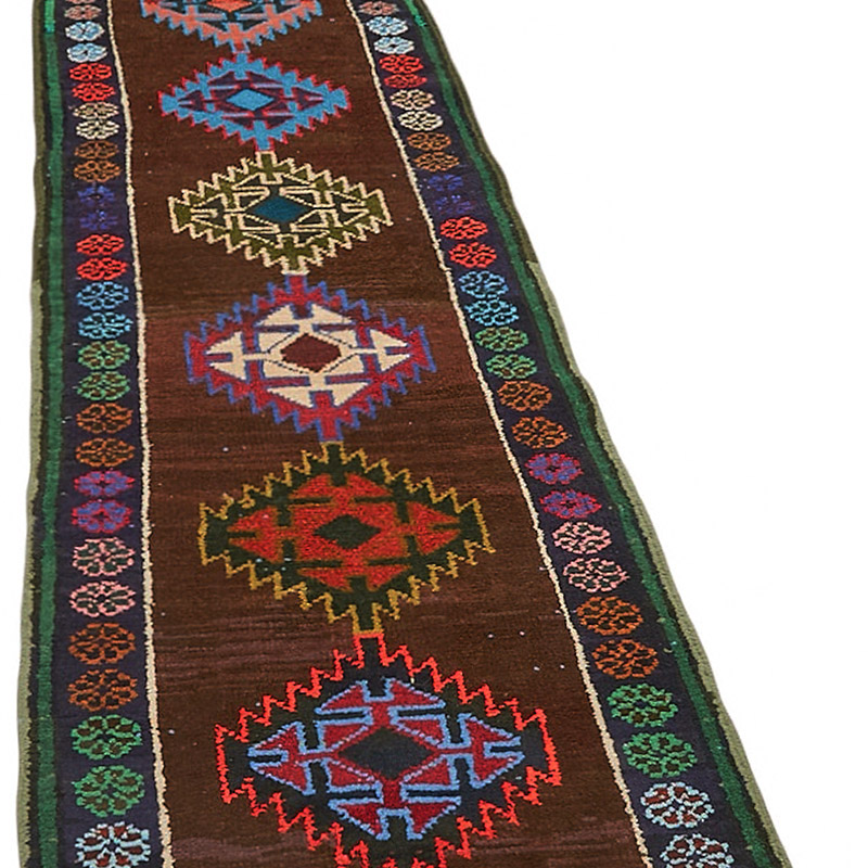 Alfombra Vintage de pasillo - 73 cm x 386 cm - K0085094