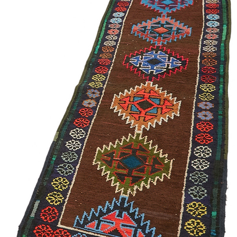 Alfombra Vintage de pasillo - 73 cm x 386 cm - K0085094