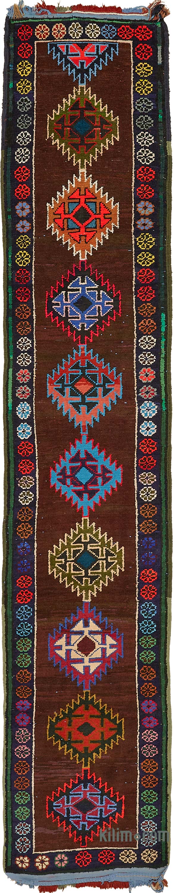 Alfombra Vintage de pasillo - 73 cm x 386 cm - K0085094