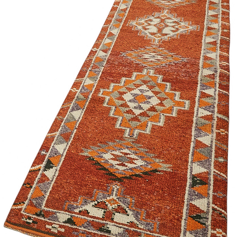 Vintage Tribal Runner Rug - 2' 9" x 12'  (33" x 144") - K0085097