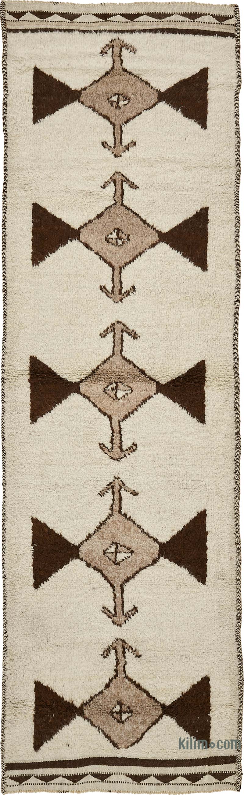 Vintage Tribal Runner Rug - 3' 3" x 11' 4" (39" x 136") - K0085098