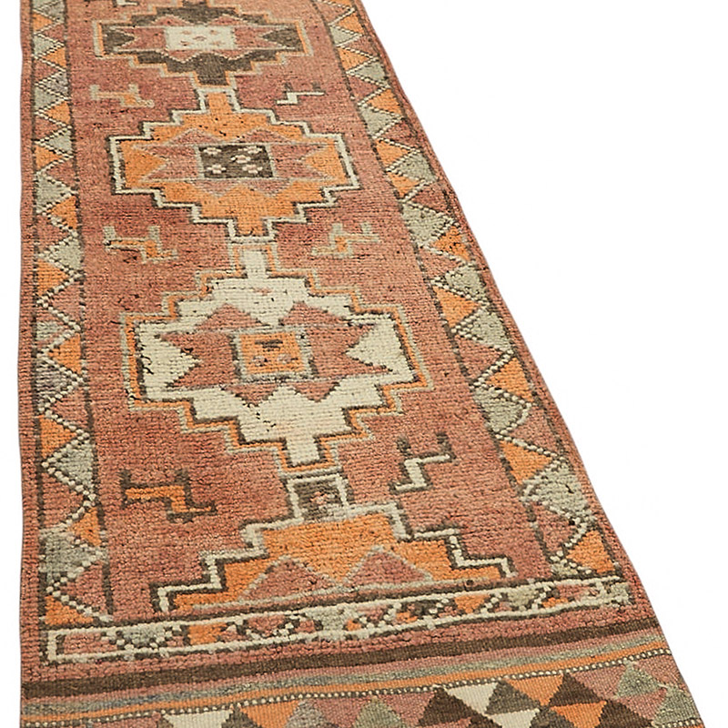 Vintage Tribal Runner Rug - 2' 11" x 10' 7" (35" x 127") - K0085099