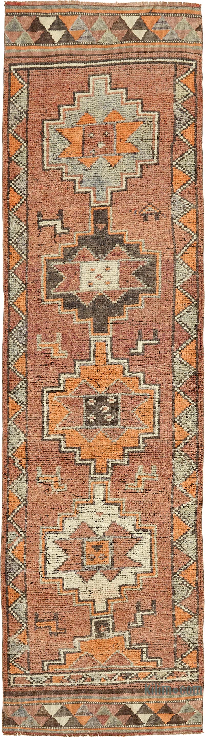 Vintage Tribal Runner Rug - 2' 11" x 10' 7" (35" x 127") - K0085099