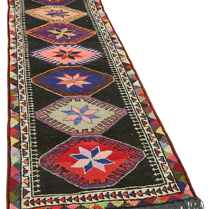 Vintage Tribal Runner Rug - 2' 10" x 13' 1" (34" x 157") - K0085100