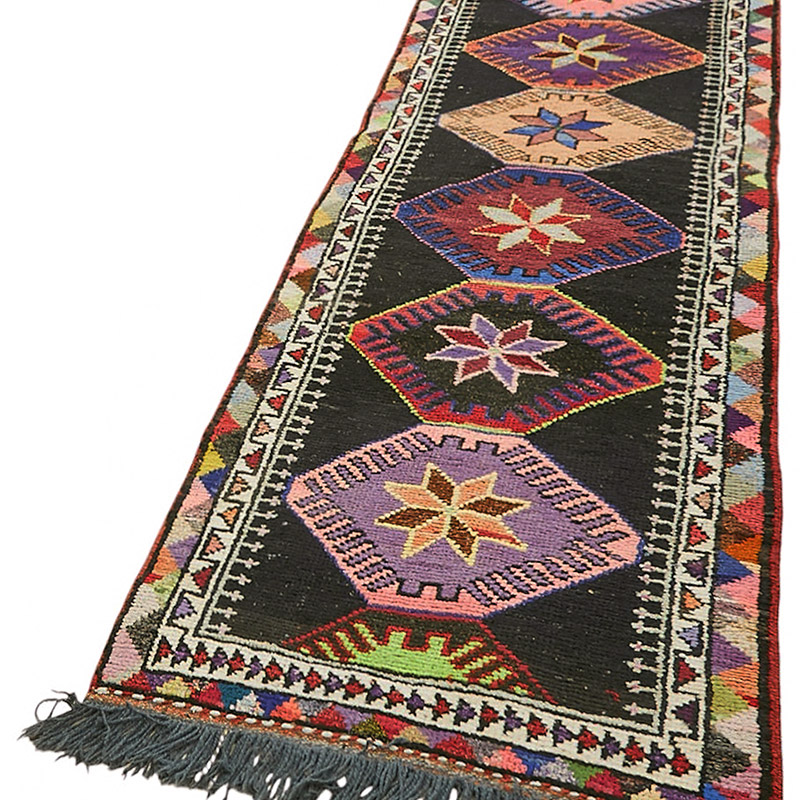 Vintage Tribal Runner Rug - 2' 10" x 13' 1" (34" x 157") - K0085100