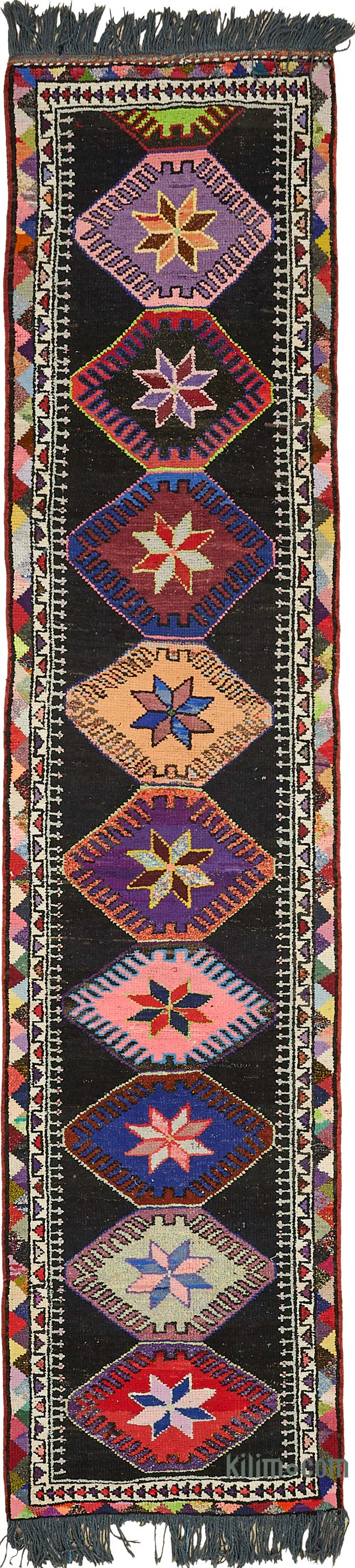Vintage Tribal Runner Rug - 2' 10" x 13' 1" (34" x 157") - K0085100