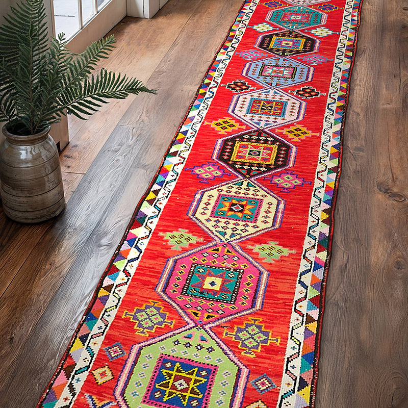 Vintage Anadolu Yolluk - 76 cm x 413 cm - K0085102
