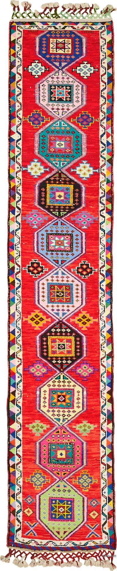 Vintage Anadolu Yolluk - 76 cm x 413 cm