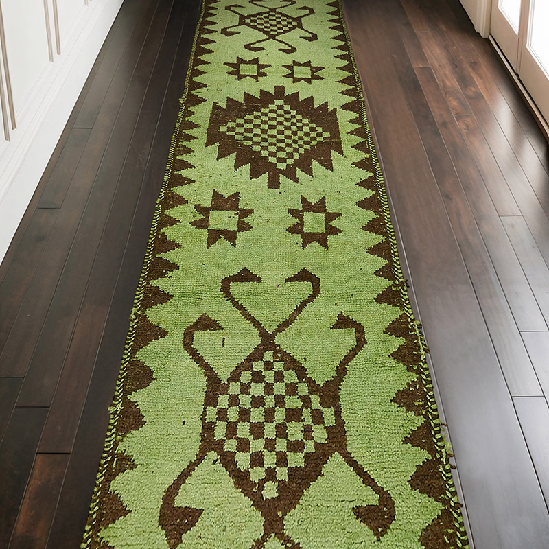 Alfombra Vintage de pasillo - 107 cm x 362 cm - K0085105