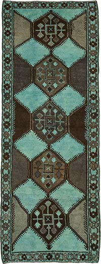 Alfombra Vintage de pasillo - 142 cm x 382 cm