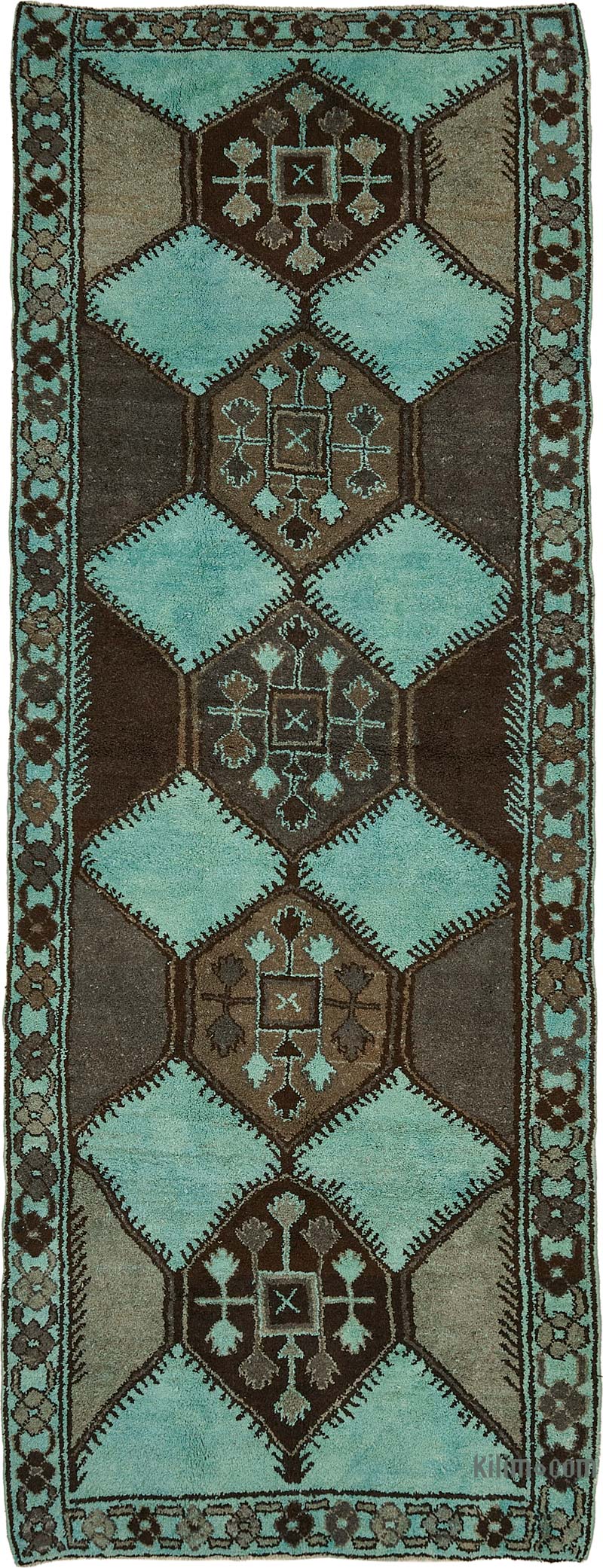 Alfombra Vintage de pasillo - 142 cm x 382 cm - K0085107