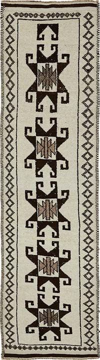 Alfombra Vintage de pasillo - 86 cm x 332 cm