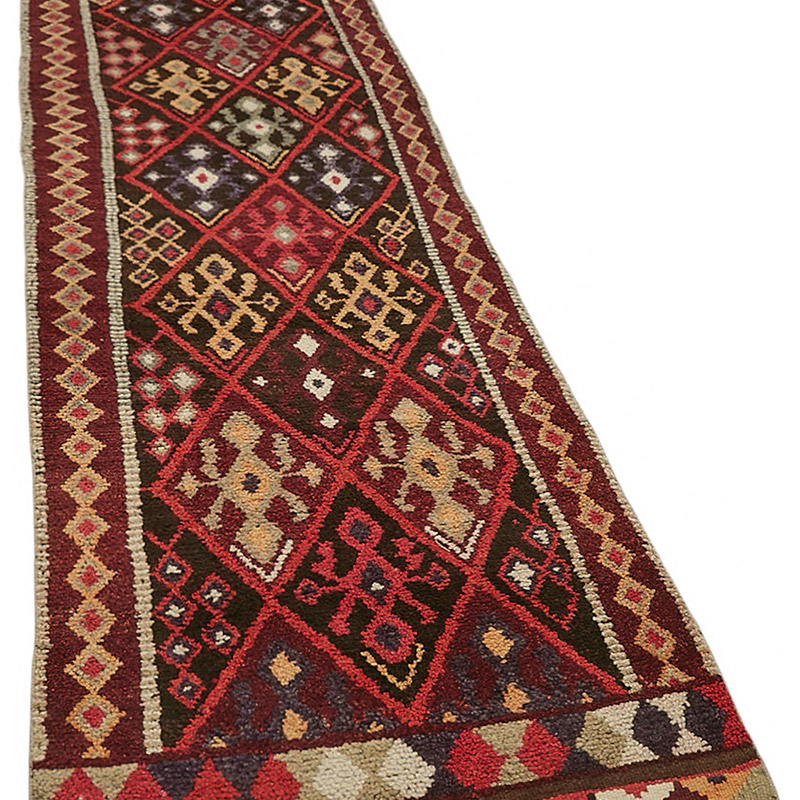 Alfombra Vintage de pasillo - 90 cm x 392 cm - K0085109