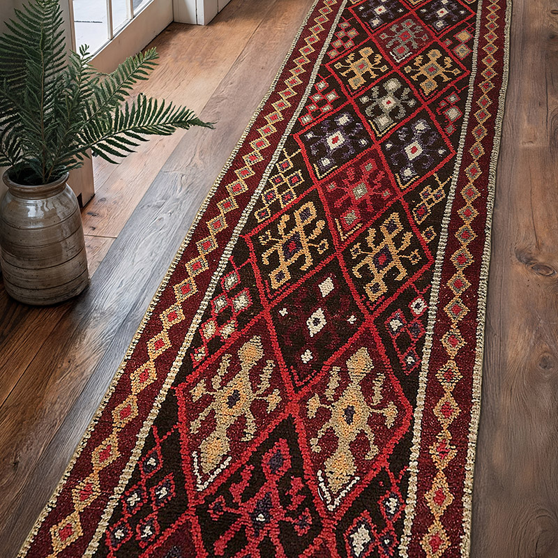 Vintage Anadolu Yolluk - 90 cm x 392 cm - K0085109