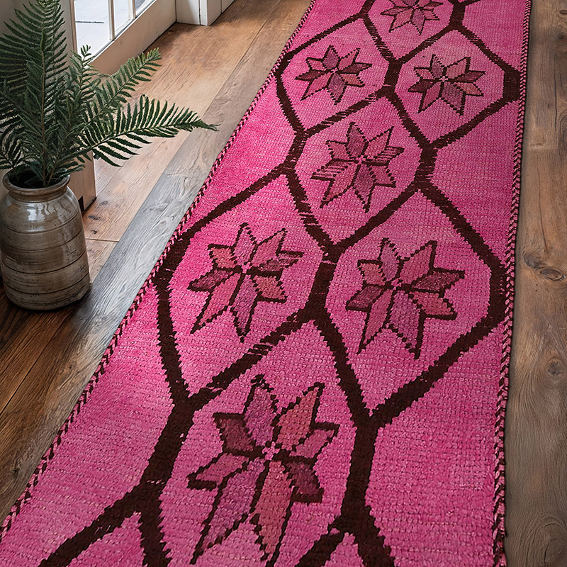 Vintage Tribal Runner Rug - 3' 1" x 11' 6" (37" x 138") - K0085111