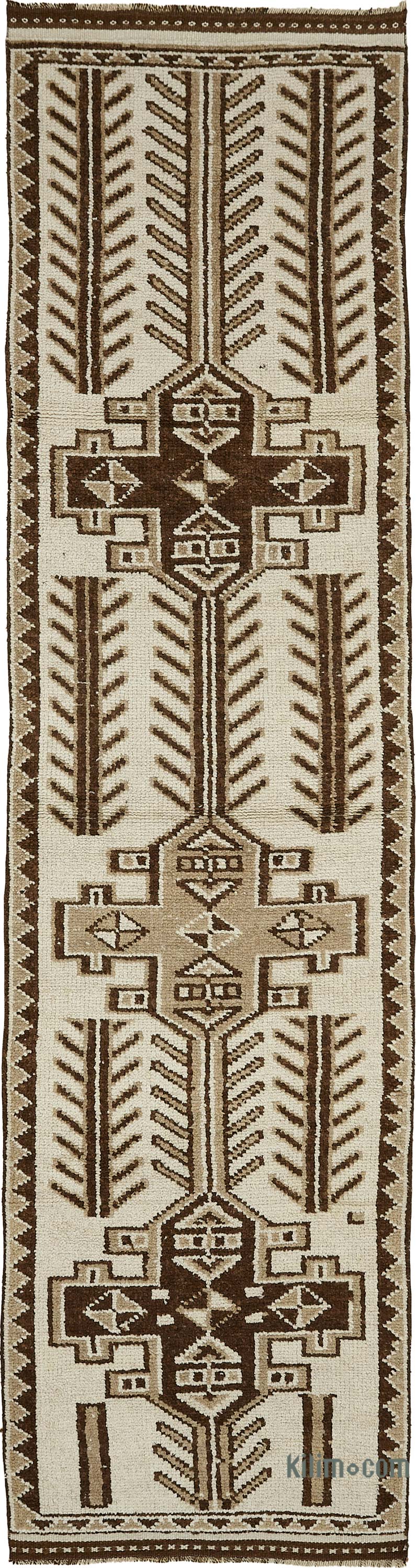 Vintage Tribal Runner Rug - 2' 11" x 11' 3" (35" x 135") - K0085117