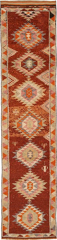 Vintage Anadolu Yolluk - 78 cm x 350 cm