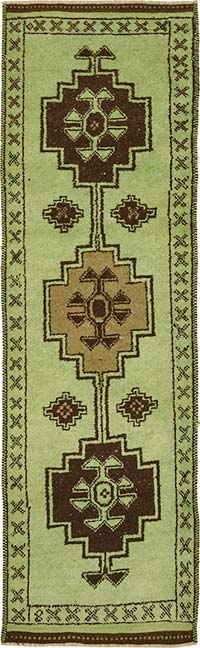 Vintage Tribal Runner Rug - 3' 4" x 11' 2" (40" x 134")
