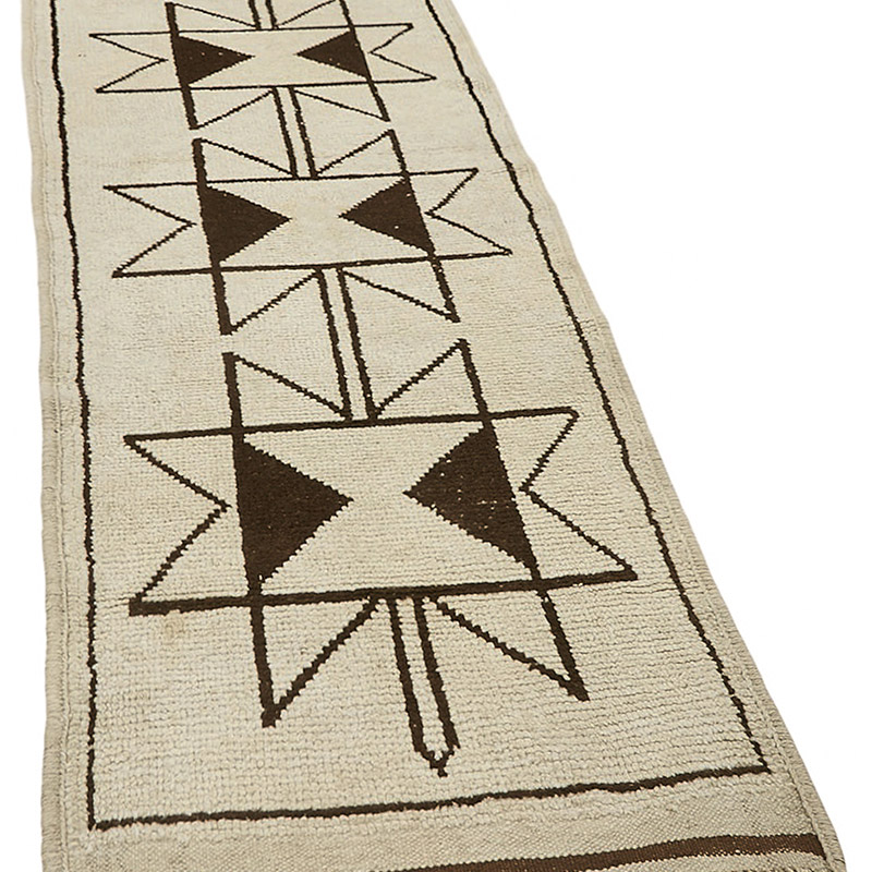 Vintage Tribal Runner Rug - 3' 6" x 12' 2" (42" x 146") - K0085126