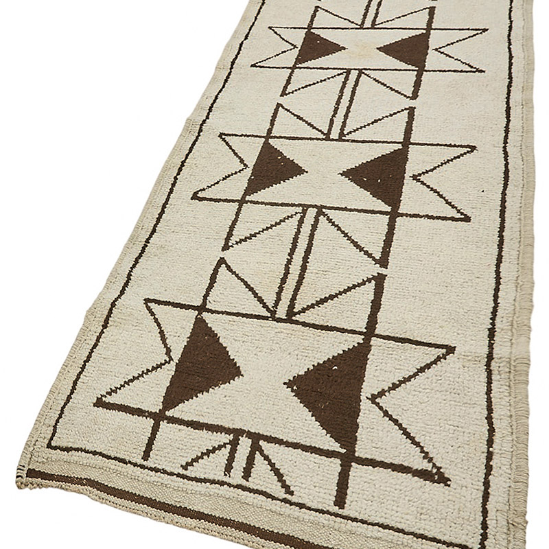 Vintage Tribal Runner Rug - 3' 6" x 12' 2" (42" x 146") - K0085126