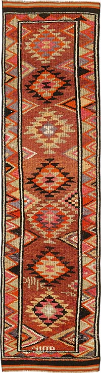 Vintage Anadolu Yolluk - 82 cm x 335 cm