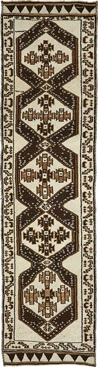 Vintage Tribal Runner Rug - 3' 3" x 13'  (39" x 156")