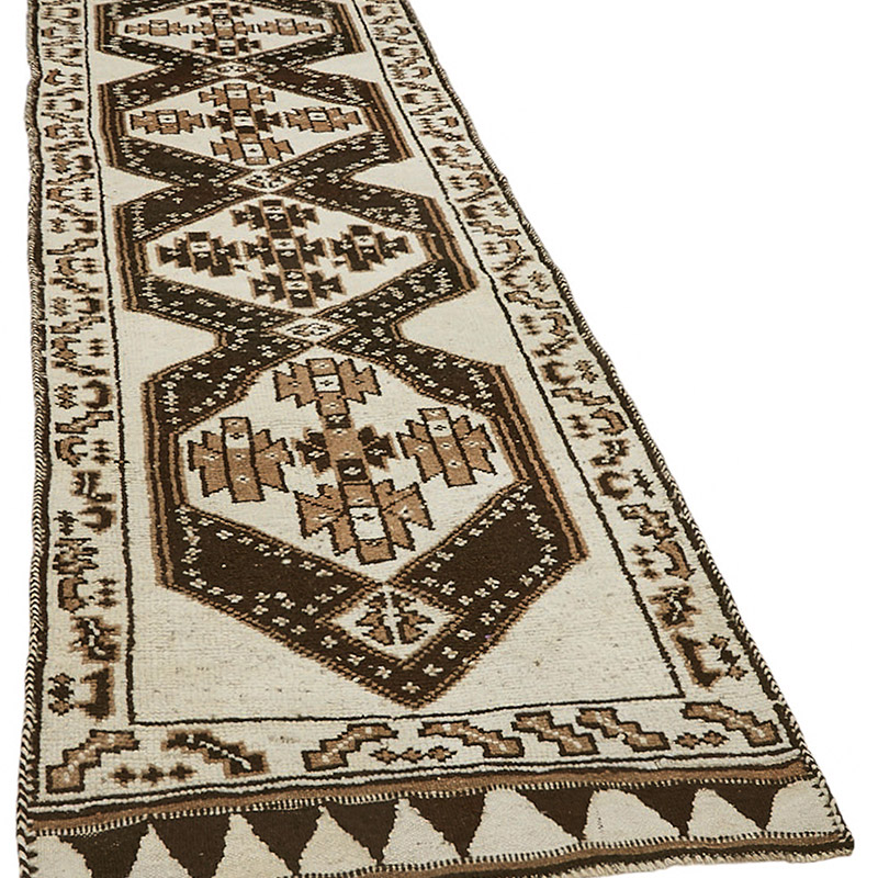 Vintage Tribal Runner Rug - 3' 3" x 13'  (39" x 156") - K0085130