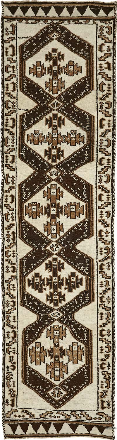 Vintage Tribal Runner Rug - 3' 3" x 13'  (39" x 156")