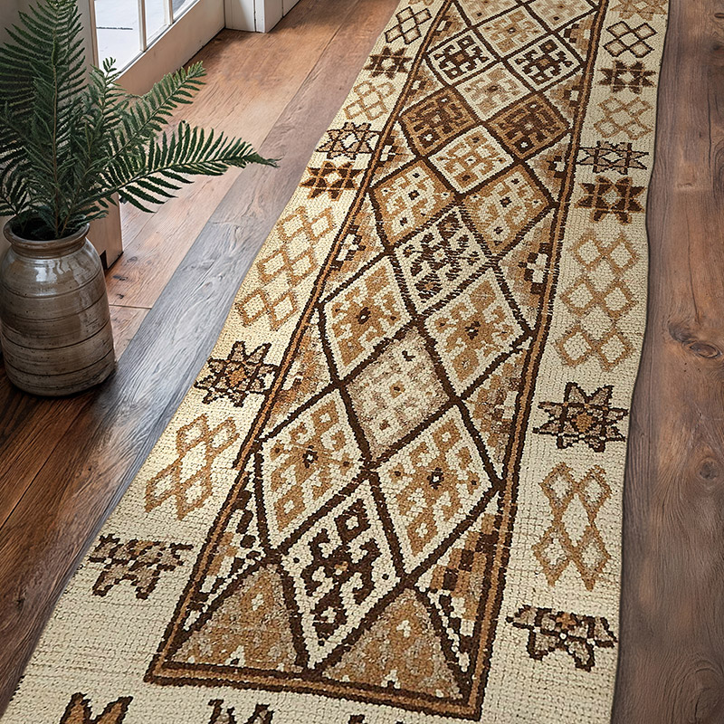 Alfombra Vintage de pasillo - 85 cm x 337 cm - K0085138