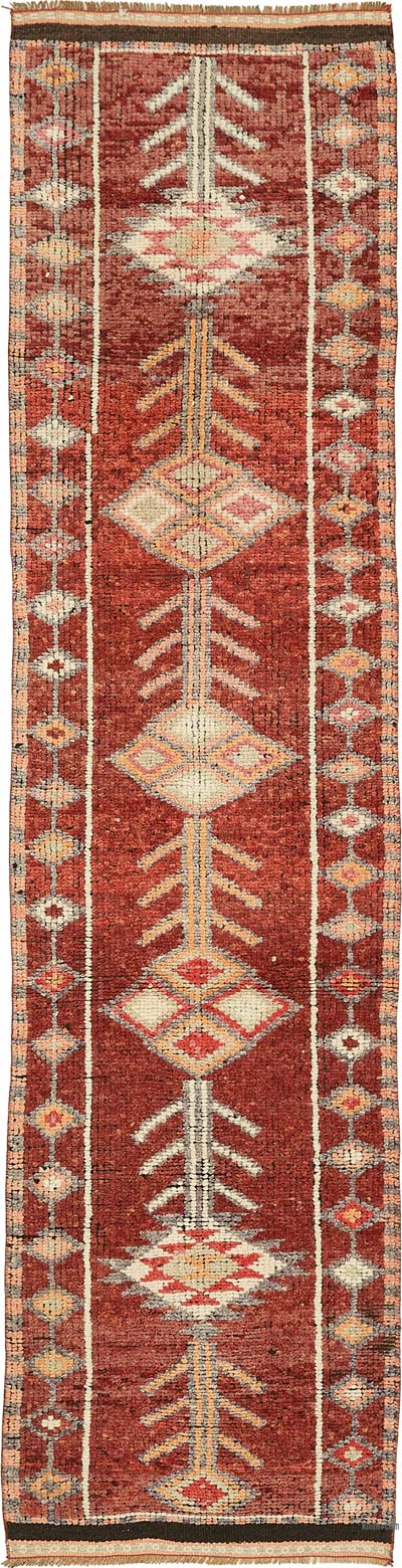 Vintage Tribal Runner Rug - 2' 7" x 11' 1" (31" x 133")