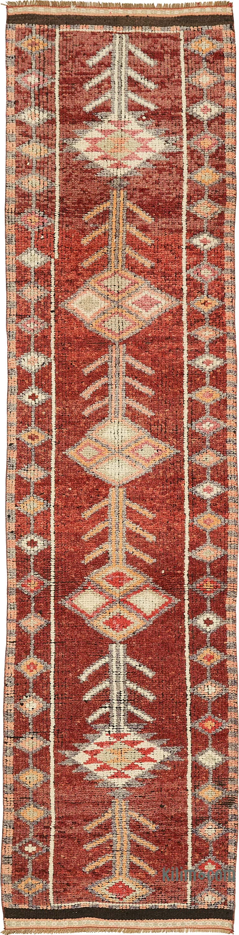 Vintage Tribal Runner Rug - 2' 7" x 11' 1" (31" x 133") - K0085139