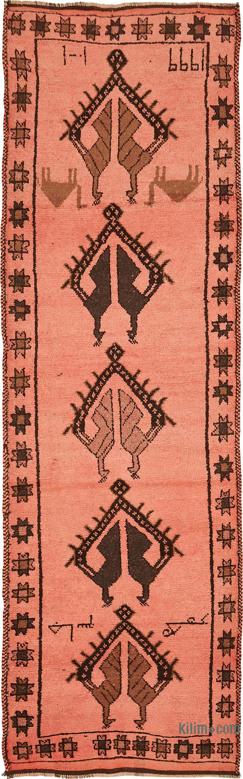 Alfombra Vintage de pasillo - 104 cm x 356 cm - K0085141