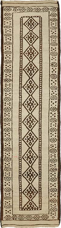 Vintage Tribal Runner Rug - 3' 2" x 11' 10" (38" x 142")
