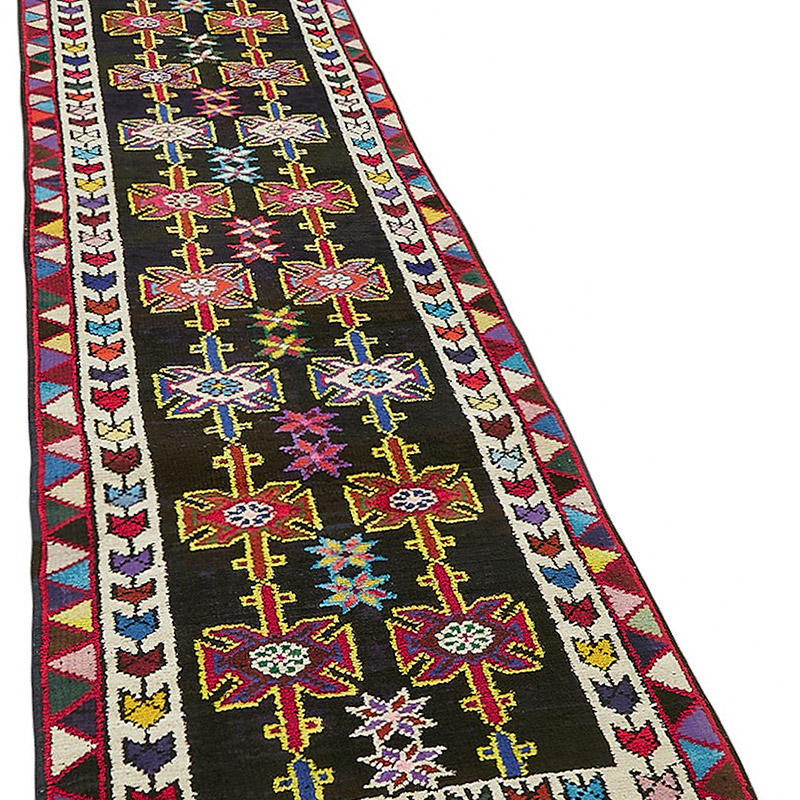 Alfombra Vintage de pasillo - 88 cm x 410 cm - K0085146