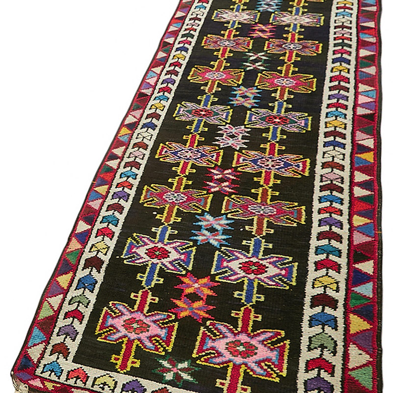 Alfombra Vintage de pasillo - 88 cm x 410 cm - K0085146