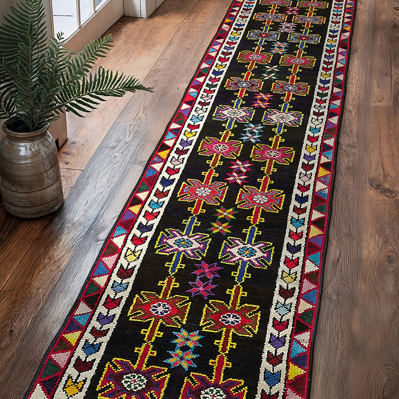 Vintage Tribal Runner Rug - 2' 11" x 13' 5" (35" x 161") - K0085146