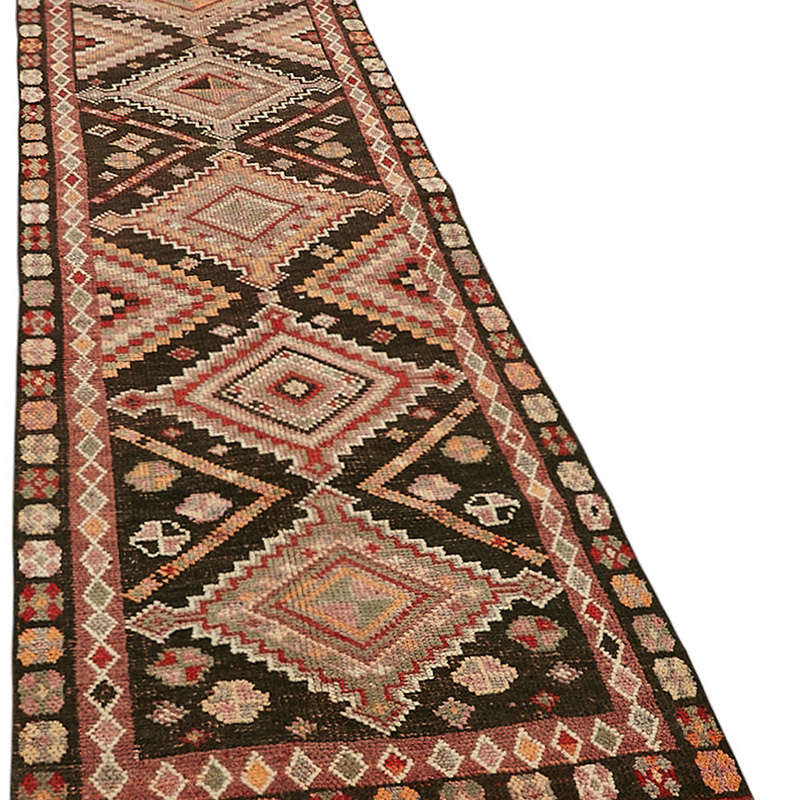 Vintage Tribal Runner Rug - 3' 1" x 13' 7" (37" x 163") - K0085147