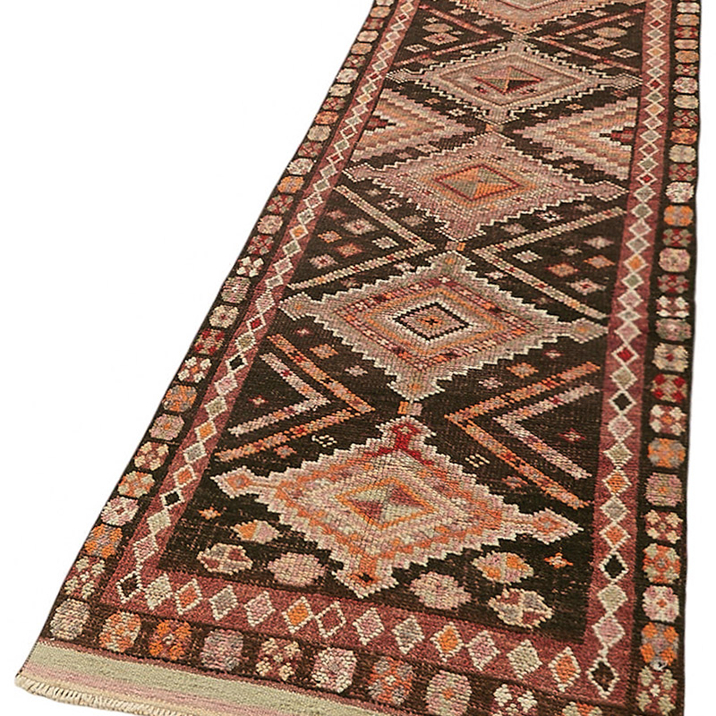 Vintage Tribal Runner Rug - 3' 1" x 13' 7" (37" x 163") - K0085147