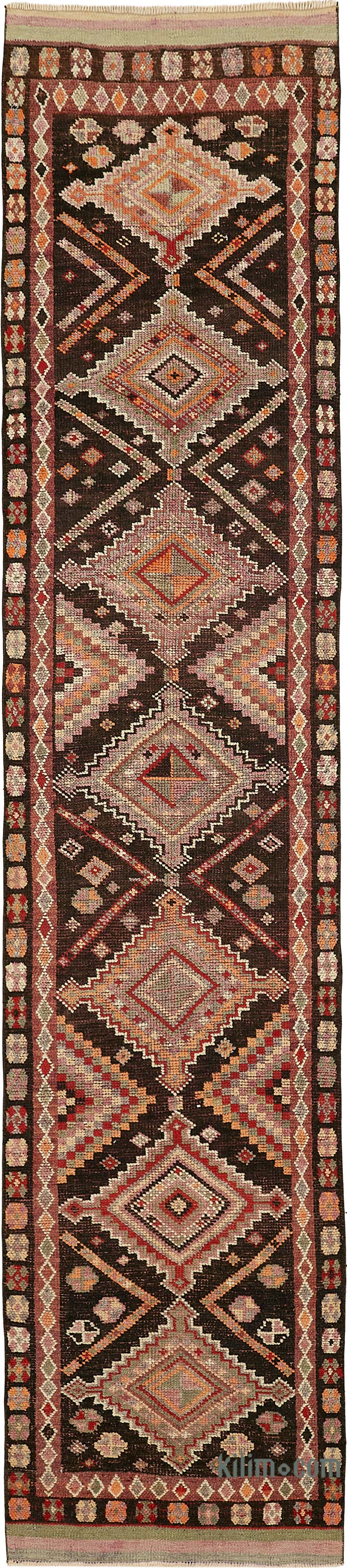 Vintage Tribal Runner Rug - 3' 1" x 13' 7" (37" x 163") - K0085147