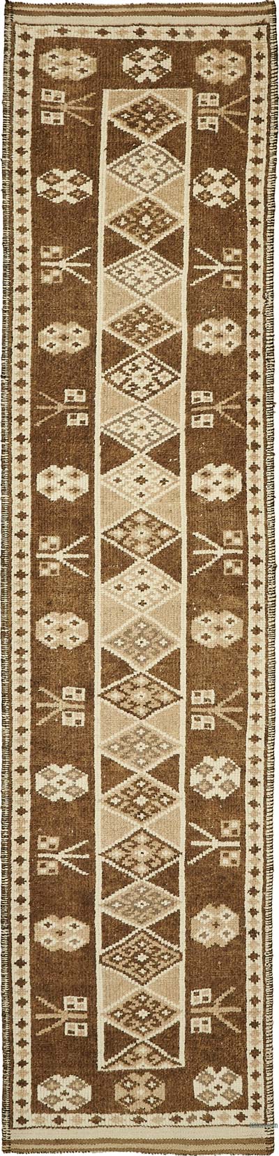 Vintage Tribal Runner Rug - 3' 1" x 12' 7" (37" x 151")