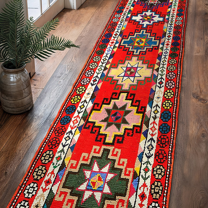 Alfombra Vintage de pasillo - 90 cm x 360 cm - K0085150
