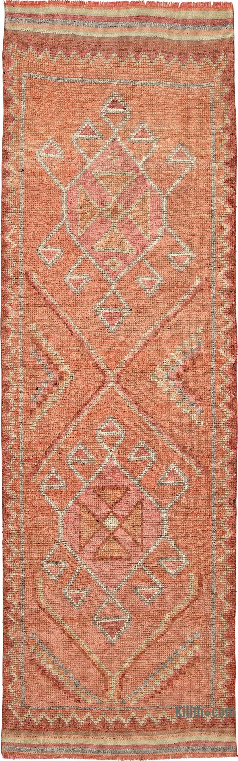 Vintage Tribal Runner Rug - 3' 3" x 10' 5" (39" x 125") - K0085156