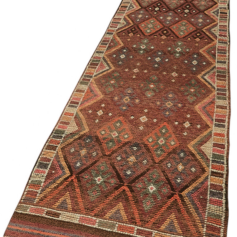 Vintage Tribal Runner Rug - 2' 10" x 13' 6" (34" x 162") - K0085158