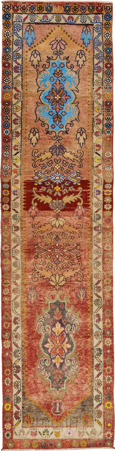 Alfombra Vintage de pasillo - 81 cm x 332 cm