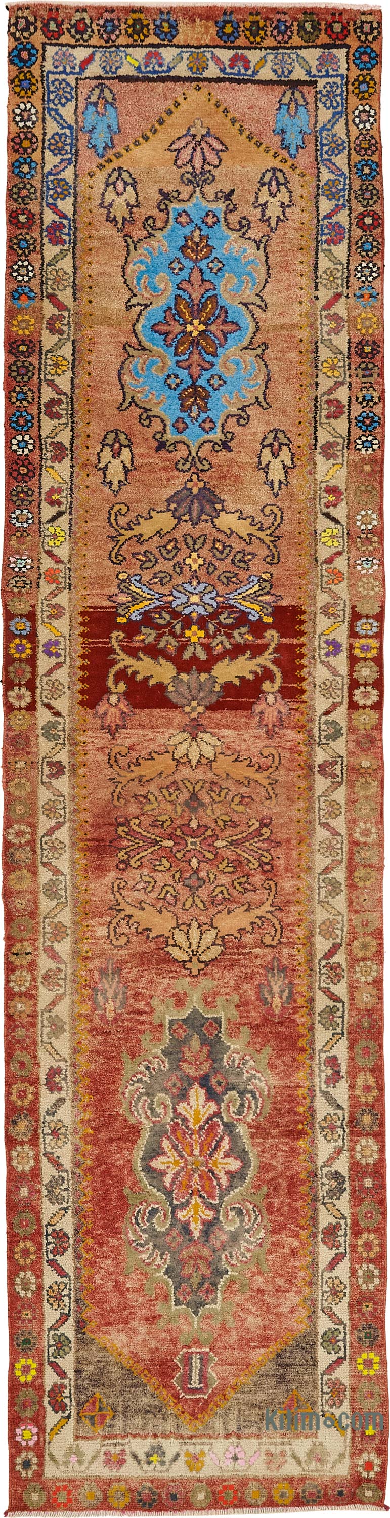 Vintage Tribal Runner Rug - 2' 8" x 10' 11" (32" x 131") - K0085159