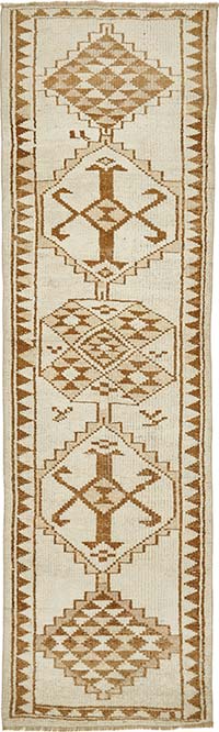 Vintage Tribal Runner Rug - 2' 11" x 9' 11" (35" x 119")