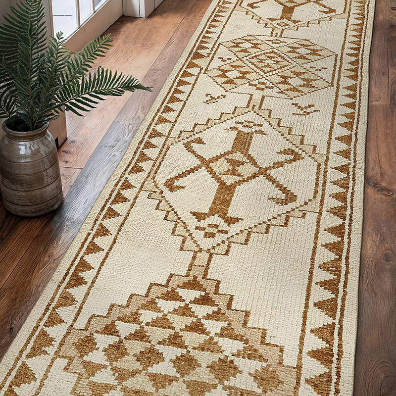 Vintage Tribal Runner Rug - 2' 11" x 9' 11" (35" x 119") - K0085160