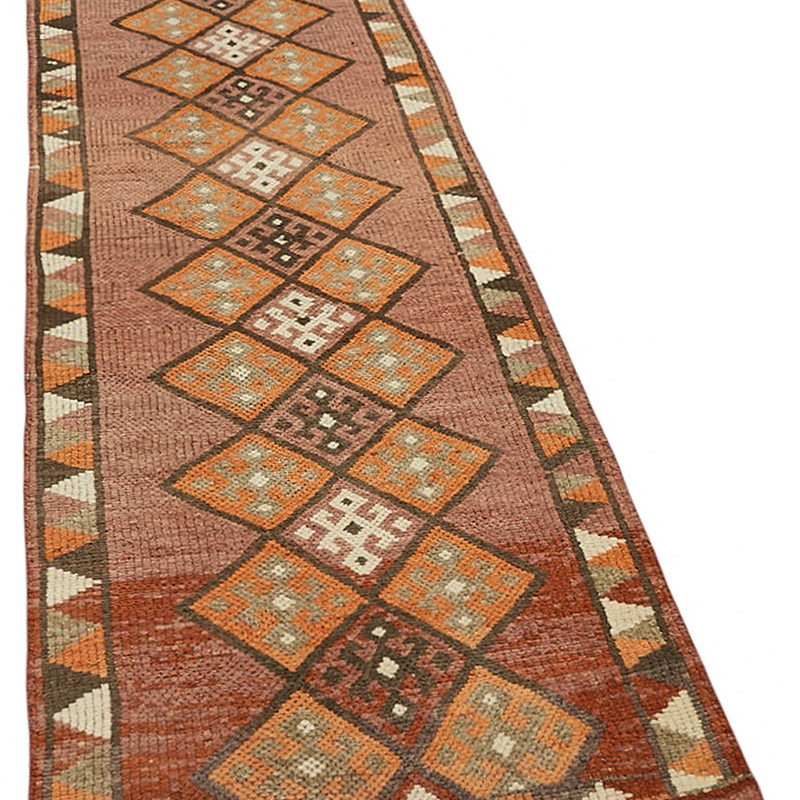 Vintage Tribal Runner Rug - 2' 8" x 12' 2" (32" x 146") - K0085166