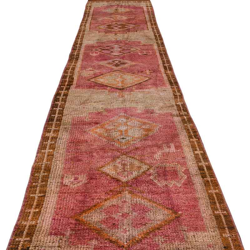 Alfombra Vintage de pasillo - 82 cm x 418 cm - K0085171